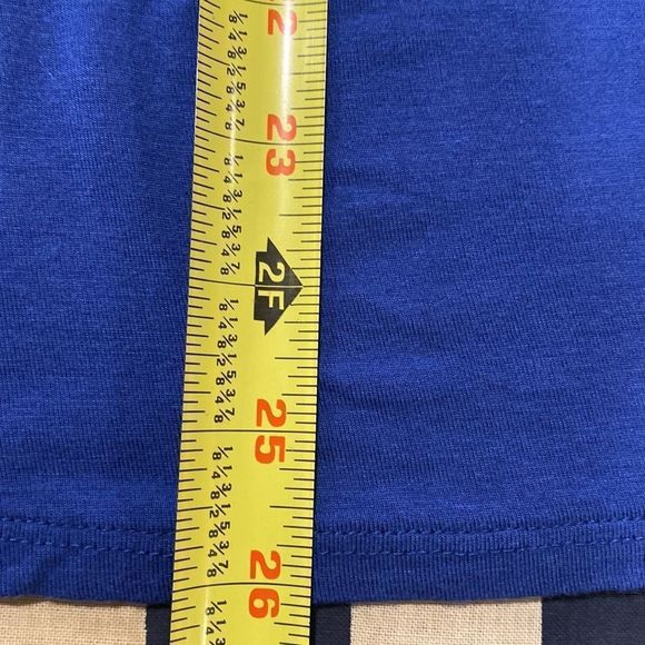 FYLO blue beaded neckline tunic top size S - Picture 7 of 7